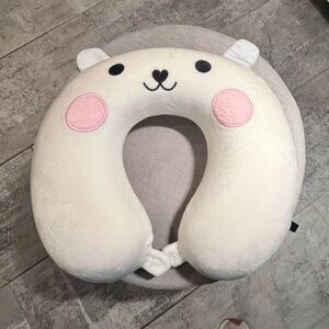 Plush memory foam cute Bear Neck Pillow for adults